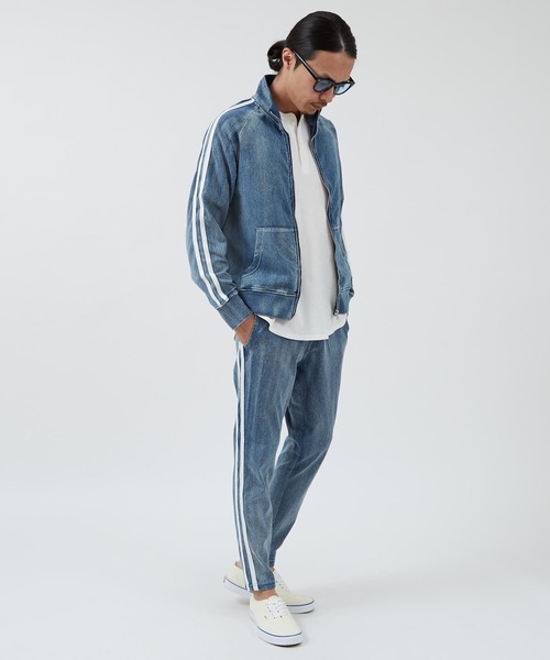improves(インプローブス)の「カットデニム サイドライン トラックジャケット(ジャージ・メンズ・ネイビー/ブルー・LARGE/MEDIUM)」の12枚目の写真