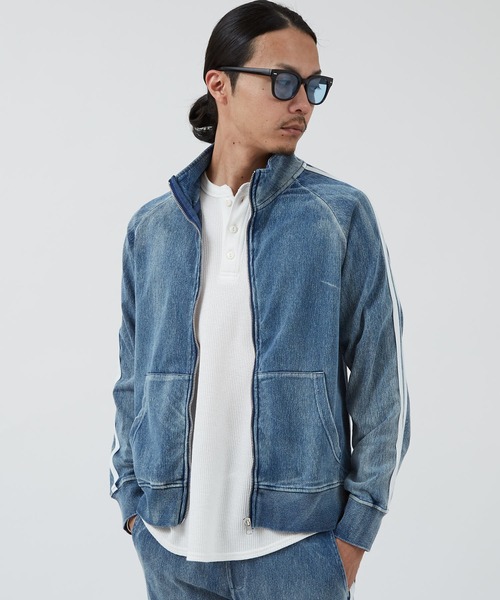 improves(インプローブス)の「カットデニム サイドライン トラックジャケット(ジャージ・メンズ・ネイビー/ブルー・LARGE/MEDIUM)」の13枚目の写真