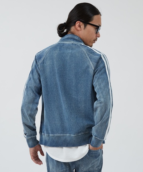 improves(インプローブス)の「カットデニム サイドライン トラックジャケット(ジャージ・メンズ・ネイビー/ブルー・LARGE/MEDIUM)」の15枚目の写真