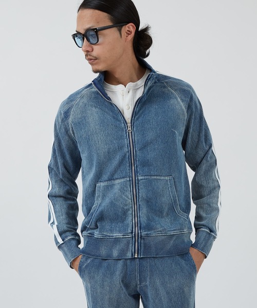 improves(インプローブス)の「カットデニム サイドライン トラックジャケット(ジャージ・メンズ・ネイビー/ブルー・LARGE/MEDIUM)」の16枚目の写真