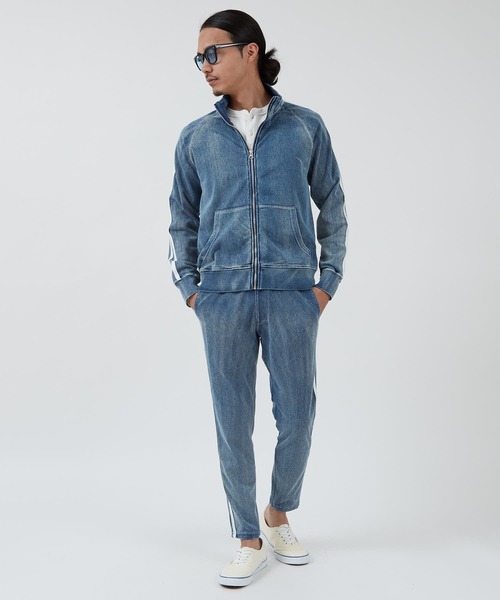 improves(インプローブス)の「カットデニム サイドライン トラックジャケット(ジャージ・メンズ・ネイビー/ブルー・LARGE/MEDIUM)」の17枚目の写真