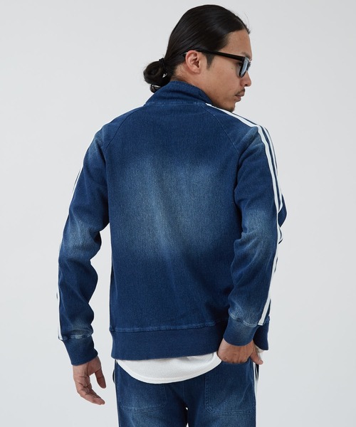 improves(インプローブス)の「カットデニム サイドライン トラックジャケット(ジャージ・メンズ・ネイビー/ブルー・LARGE/MEDIUM)」の9枚目の写真