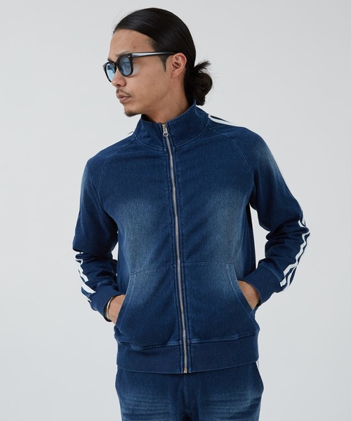 improves(インプローブス)の「カットデニム サイドライン トラックジャケット(ジャージ・メンズ・ネイビー/ブルー・LARGE/MEDIUM)」の10枚目の写真