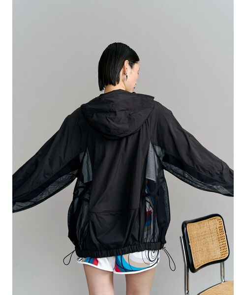 UN3D. ナイロンブルゾン SUN CUT GATHER BLOUSON / サンカットギャザーブルゾン（ナイロン