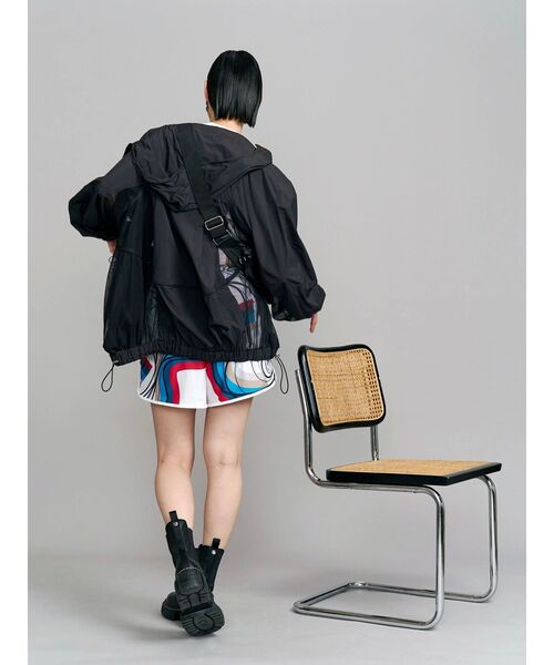 SUN CUT GATHER BLOUSON / サンカットギャザーブルゾン（ナイロン