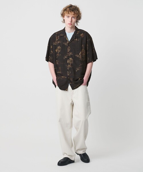 TWO PALMS(トゥーパームス)の「【別注】<TWO PALMS>VOLCANO オープンカラー シャツ(シャツ/ブラウス・メンズ・ダークブラウン・M/L)」の2枚目の写真