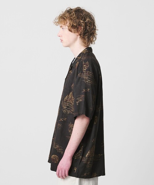 TWO PALMS(トゥーパームス)の「【別注】<TWO PALMS>VOLCANO オープンカラー シャツ(シャツ/ブラウス・メンズ・ダークブラウン・M/L)」の4枚目の写真