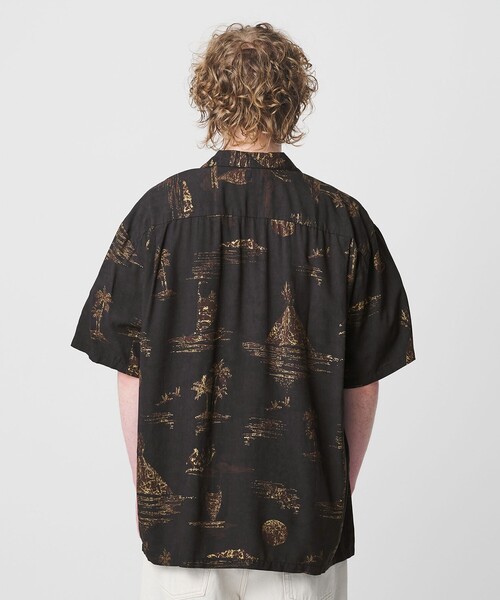 TWO PALMS(トゥーパームス)の「【別注】<TWO PALMS>VOLCANO オープンカラー シャツ(シャツ/ブラウス・メンズ・ダークブラウン・M/L)」の5枚目の写真