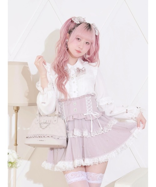 NOEMIE(ノエミー)の「キルティングビジュー2WAYハンドバック(ハンドバッグ・レディース・ブラック/オフホワイト/ピンク・ONE SIZE)」の17枚目の写真
