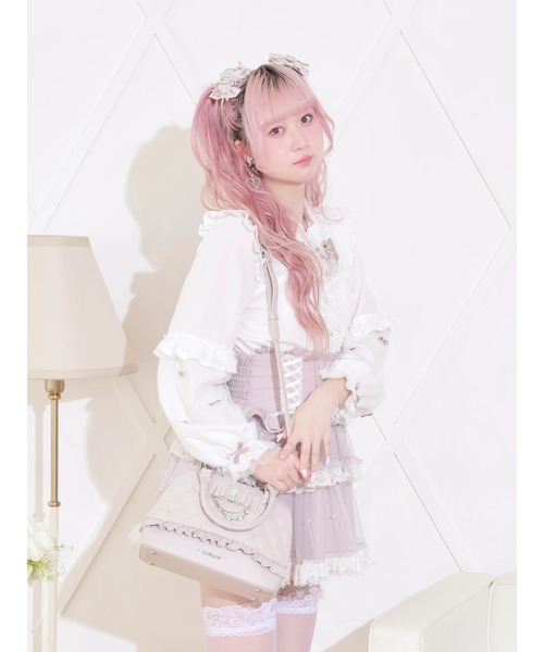 NOEMIE(ノエミー)の「キルティングビジュー2WAYハンドバック(ハンドバッグ・レディース・ブラック/オフホワイト/ピンク・ONE SIZE)」の18枚目の写真