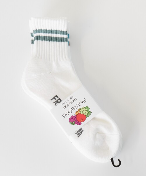 ABAHOUSE（アバハウス）の「FTL81662400､2500Q 3P2ﾗｲﾝ（ソックス/靴下・メンズ・ホワイト系その他2/ホワイト系その他・フリー）」の4枚目の写真