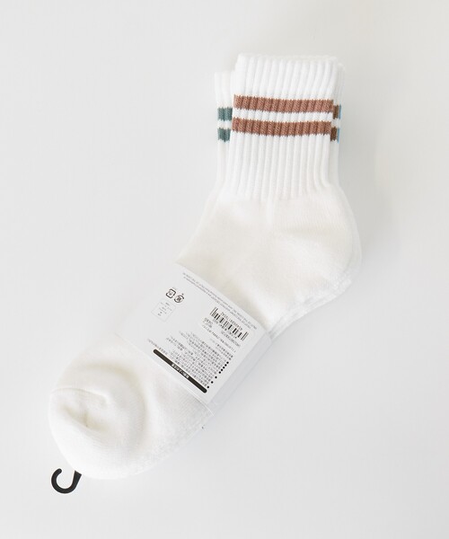 ABAHOUSE（アバハウス）の「FTL81662400､2500Q 3P2ﾗｲﾝ（ソックス/靴下・メンズ・ホワイト系その他2/ホワイト系その他・フリー）」の5枚目の写真