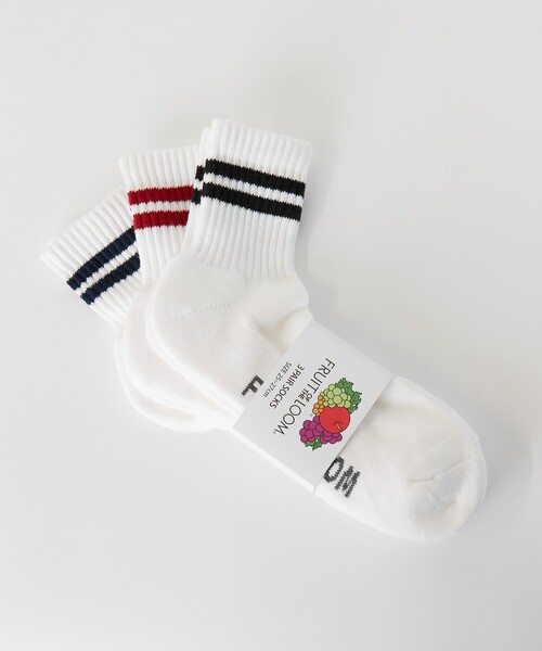 ABAHOUSE（アバハウス）の「FTL81662400､2500Q 3P2ﾗｲﾝ（ソックス/靴下・メンズ・ホワイト系その他2/ホワイト系その他・フリー）」の9枚目の写真