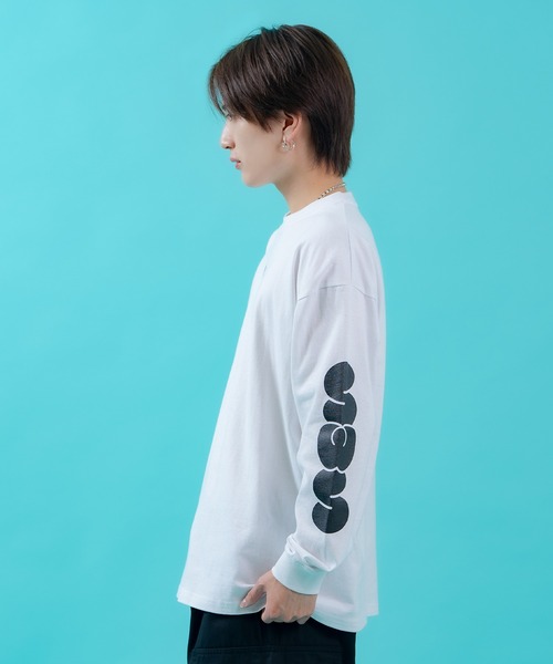 En serio TOKYO(エンソリオトーキョー)の「【SIDEWAYSTANCE】SWSアームロゴ長袖Tシャツ 70650(Tシャツ/カットソー・メンズ・ホワイト/ブラック/ダークブルー・SMALL/MEDIUM/X-LARGE/LARGE)」の14枚目の写真