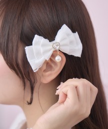 ROJITA | レースレイヤードリボンクリップセット(バレッタ/ヘアクリップ)