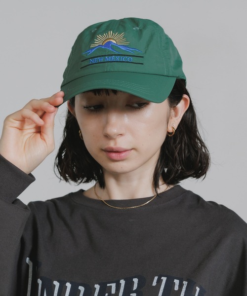 Chick(チック)の「Embroidered Logo, 6-Panel Low-Profile Cap / MEXICO ロゴ刺繍 6パネル ローキャップ 2026年 夏 夏服(キャップ・レディース・グリーン/ブラック・FREE)」の1枚目の写真