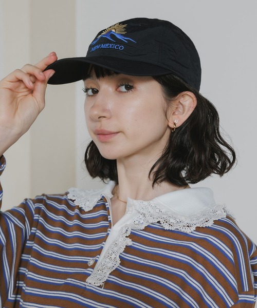 Chick(チック)の「Embroidered Logo, 6-Panel Low-Profile Cap / MEXICO ロゴ刺繍 6パネル ローキャップ 2026年 夏 夏服(キャップ・レディース・グリーン/ブラック・FREE)」の2枚目の写真