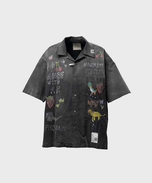 Maison MIHARA YASUHIRO（メゾンミハラヤスヒロ）の「【MIHARAYASUHIRO/ミハラヤスヒロ】J16SH184 S/S SHIRT（シャツ/ブラウス・メンズ・ライトグレー/ブラック・44/46）」の2枚目の写真