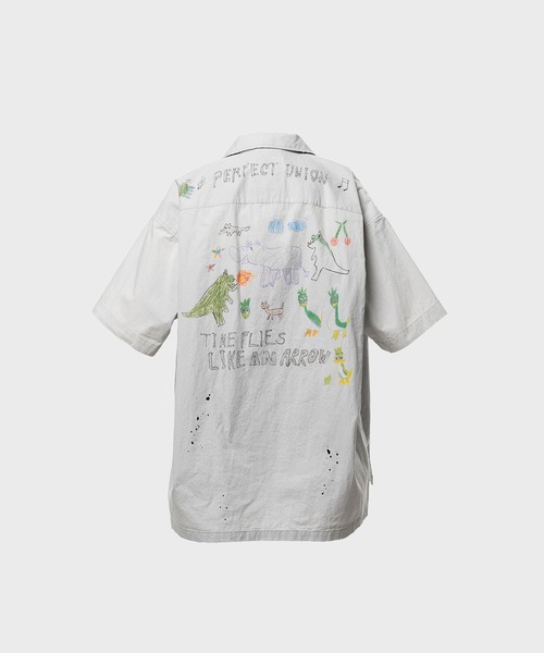 Maison MIHARA YASUHIRO（メゾンミハラヤスヒロ）の「【MIHARAYASUHIRO/ミハラヤスヒロ】J16SH184 S/S SHIRT（シャツ/ブラウス・メンズ・ライトグレー/ブラック・44/46）」の6枚目の写真