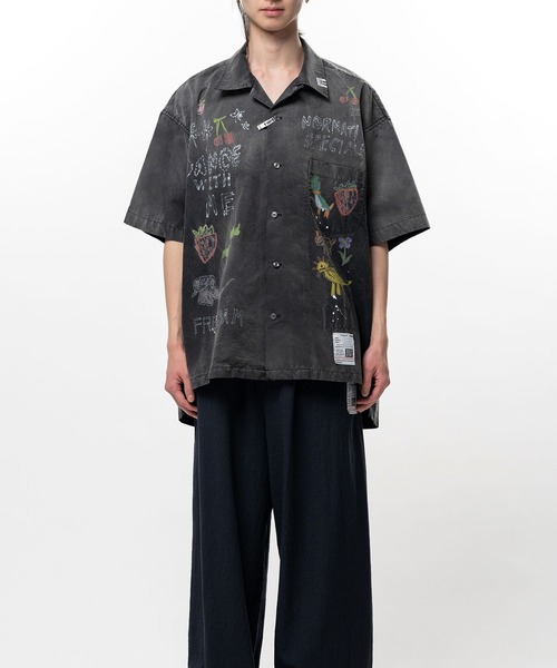 Maison MIHARA YASUHIRO（メゾンミハラヤスヒロ）の「【MIHARAYASUHIRO/ミハラヤスヒロ】J16SH184 S/S SHIRT（シャツ/ブラウス・メンズ・ライトグレー/ブラック・44/46）」の3枚目の写真