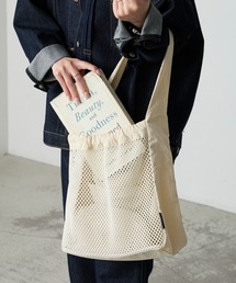 【BONLECILL Marche】《A4収納》デイリーメッシュワンハンドルトートバッグ