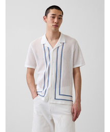 GAP(�M���b�v)�̃X�g���C�v �L�����v �ݕt���j�b�g�V���c(�V���c/�u���E�X)