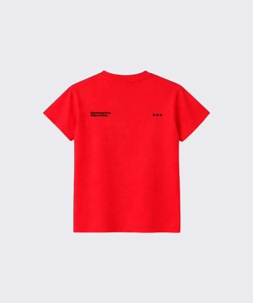 mydeepbluememories(マイディープブルーメモリーズ)の「(w)WE NEED LUV CROP TEE (RED)(Tシャツ/カットソー・レディース・レッド・SMALL/MEDIUM)」の2枚目の写真
