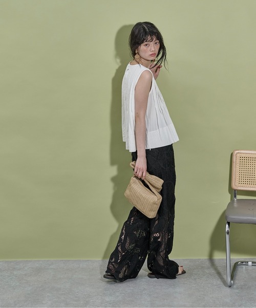 THE YOn(ザヨン)の「レーシーシアーイージーパンツ(その他パンツ・レディース・ブラック/アイボリー・FREE)」の22枚目の写真