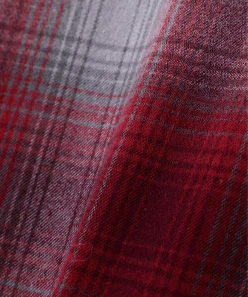 Schott(ショット)の「Schott/ショット/OMBRE CHECK FLANNEL SHIRT/オンブレ チェック フランネル シャツ(シャツ/ブラウス・メンズ・レッド/ブルー・2XL/XL/L/M)」の7枚目の写真