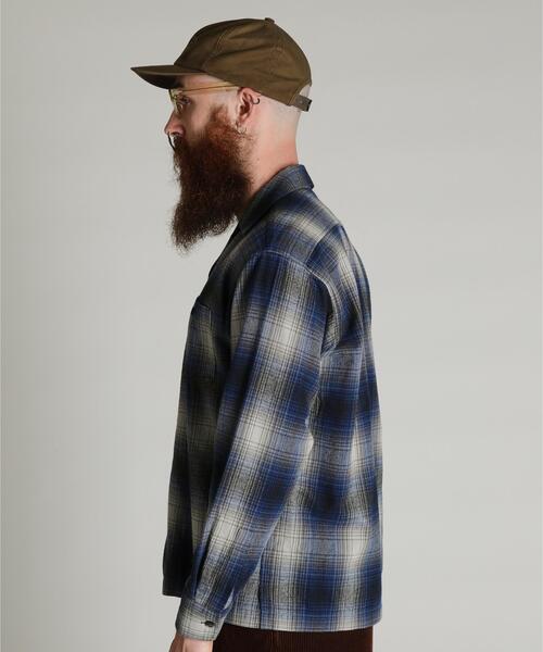Schott(ショット)の「Schott/ショット/OMBRE CHECK FLANNEL SHIRT/オンブレ チェック フランネル シャツ(シャツ/ブラウス・メンズ・レッド/ブルー・2XL/XL/L/M)」の9枚目の写真