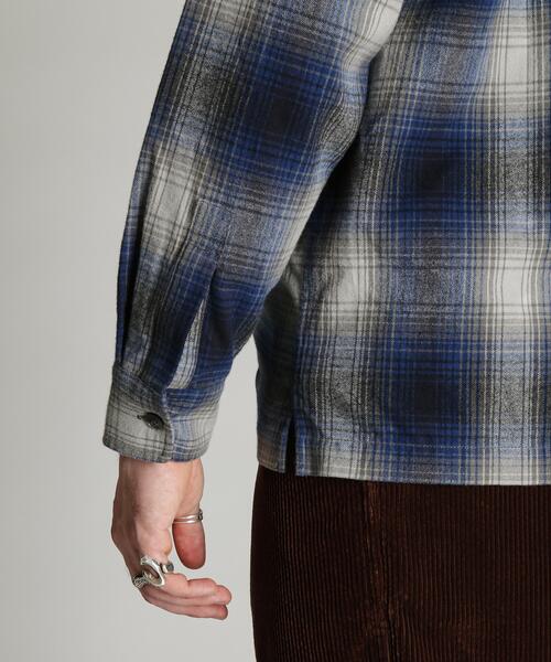 Schott(ショット)の「Schott/ショット/OMBRE CHECK FLANNEL SHIRT/オンブレ チェック フランネル シャツ(シャツ/ブラウス・メンズ・レッド/ブルー・2XL/XL/L/M)」の14枚目の写真