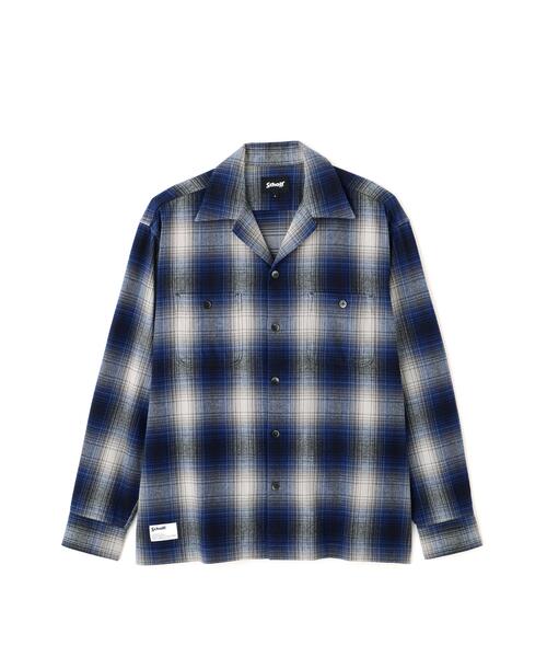 Schott(ショット)の「Schott/ショット/OMBRE CHECK FLANNEL SHIRT/オンブレ チェック フランネル シャツ(シャツ/ブラウス・メンズ・レッド/ブルー・2XL/XL/L/M)」の15枚目の写真