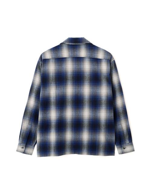 Schott(ショット)の「Schott/ショット/OMBRE CHECK FLANNEL SHIRT/オンブレ チェック フランネル シャツ(シャツ/ブラウス・メンズ・レッド/ブルー・2XL/XL/L/M)」の16枚目の写真