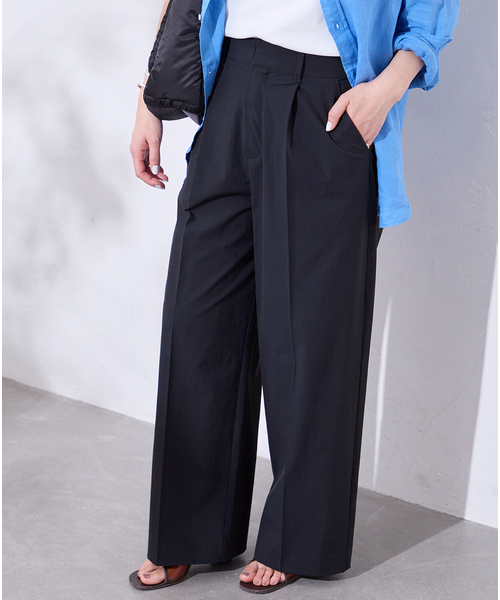 JOURNAL STANDARD（ジャーナルスタンダード）の「《追加3》【撥水/接触冷感/洗える/UV】リネンナイロンストレッチスラックス（スラックス・レディース・ライトグレー/ネイビー・34/38/36）」の19枚目の写真