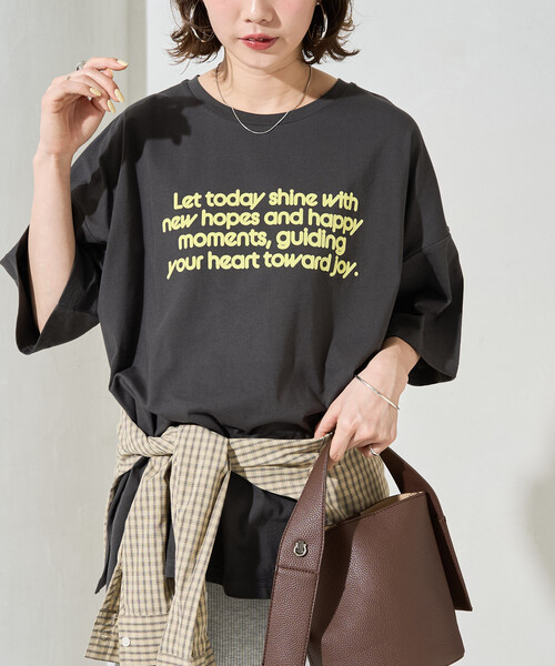 限定展開 フロッキー ロゴ プリント 半袖 Tシャツ（Tシャツ/カットソー