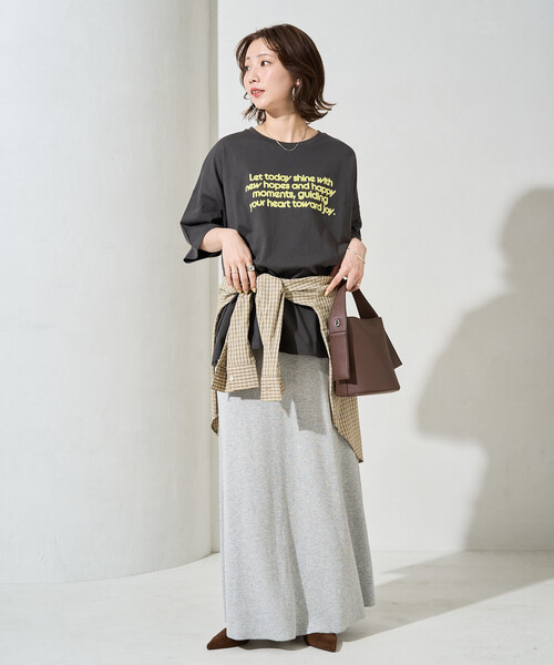 FREAK'S STORE(フリークスストア)の「\待望の再入荷!/限定展開 フロッキー ロゴ プリント 半袖 Tシャツ(Tシャツ/カットソー・レディース・ネイビー/ライトグレー/ブラウン/ピンク/ナチュラル/オフホワイト/ブラック・フリ-)」の15枚目の写真