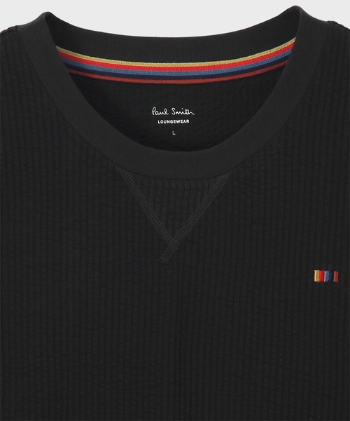 Paul Smith(ポールスミス)の「【ラウンジウェアー】ニットサッカー Tシャツ【853361 7386】(Tシャツ/カットソー・メンズ・ブラック/グレー/ネイビー・MEDIUM/LARGE)」の4枚目の写真