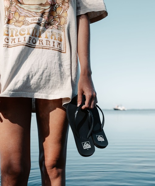 REEF(リーフ)の「REEF ウィメンズ REEF SEASIDE ビーチサンダル 【2026年春夏モデル】/リーフビーサン(サンダル・レディース・ブラック×ホワイト・25cm/24cm/23cm)」の1枚目の写真