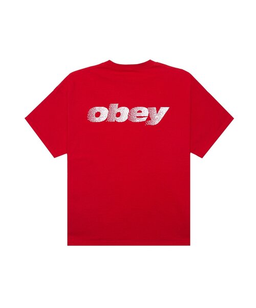OBEY(オベイ)の「【OBEY】DIFFUSION(Tシャツ/カットソー・レディース・レッド/ブラック/パープル/ホワイト・SMALL)」の1枚目の写真