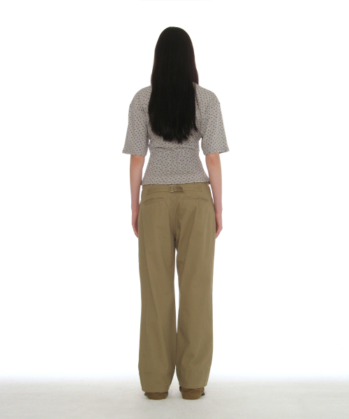 PARTIMENTO WOMEN(パルティメントウィメン)の「ピンタックコルセットパネルショートスリーブTシャツ_フローラル(Tシャツ/カットソー・レディース・その他・MEDIUM/SMALL)」の4枚目の写真