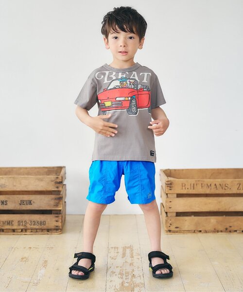 F.O.KIDS(エフオーキッズ)の「【撥水加工】ふわっとエアリーショーツ(その他パンツ・キッズ・オレンジ/ライム/カーキ/ブラック/ブルー・160/150/140/130/120/110/100/90/80)」の11枚目の写真