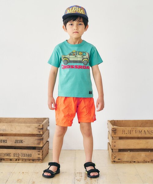 F.O.KIDS(エフオーキッズ)の「【撥水加工】ふわっとエアリーショーツ(その他パンツ・キッズ・オレンジ/ライム/カーキ/ブラック/ブルー・160/150/140/130/120/110/100/90/80)」の14枚目の写真