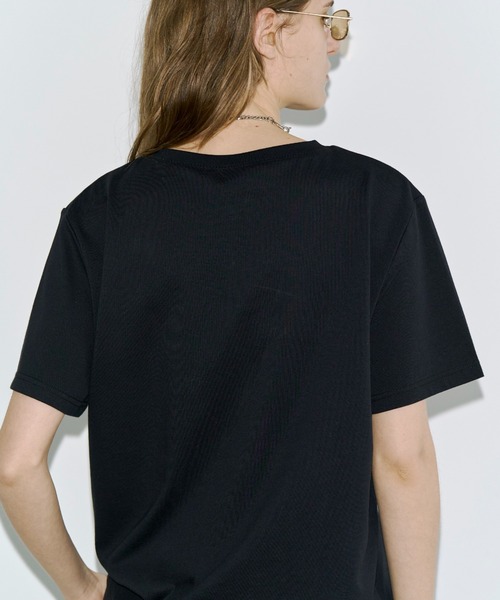 JOSE MOON(ジョゼムーン)の「JOSEMOON LOGO OVER T-SHIRT/ジョゼムーンロゴオーバーTシャツ(Tシャツ/カットソー・レディース・ホワイト/グレー/ブラック・FREE)」の7枚目の写真