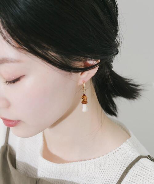 SMELLY(スメリー)の「マルチモチーフピアス(ピアス(両耳用)・レディース・ブラウン系その他・-)」の6枚目の写真