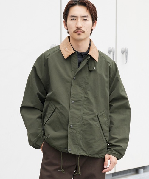 Barbour(バブアー)の「Barbour/バブアー transport nylon casual jacket トランスポート ナイロン ジャケット 2026年春夏春服 夏服(ナイロンジャケット・メンズ・ブラック/グリーン・36/38/40)」の2枚目の写真
