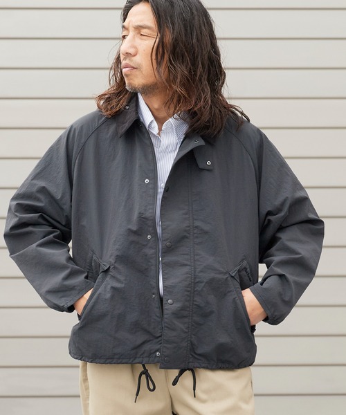 Barbour(バブアー)の「Barbour/バブアー transport nylon casual jacket トランスポート ナイロン ジャケット 2026年春夏春服 夏服(ナイロンジャケット・メンズ・ブラック/グリーン・36/38/40)」の12枚目の写真
