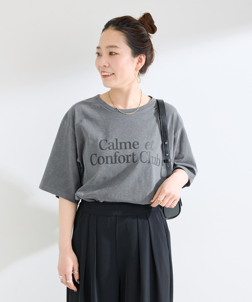 B.C STOCK(ベーセーストック)の「ウォッシャブル / ピグメントビックTEE(Tシャツ/カットソー・レディース・ブラック/レッド/ブラウン・FREE)」の7枚目の写真