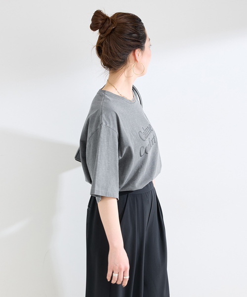 B.C STOCK(ベーセーストック)の「ウォッシャブル / ピグメントビックTEE(Tシャツ/カットソー・レディース・ブラック/レッド/ブラウン・FREE)」の8枚目の写真