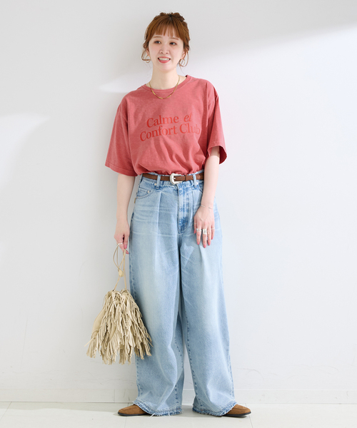 B.C STOCK(ベーセーストック)の「ウォッシャブル / ピグメントビックTEE(Tシャツ/カットソー・レディース・ブラック/レッド/ブラウン・FREE)」の16枚目の写真