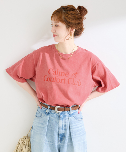 B.C STOCK(ベーセーストック)の「ウォッシャブル / ピグメントビックTEE(Tシャツ/カットソー・レディース・ブラック/レッド/ブラウン・FREE)」の19枚目の写真
